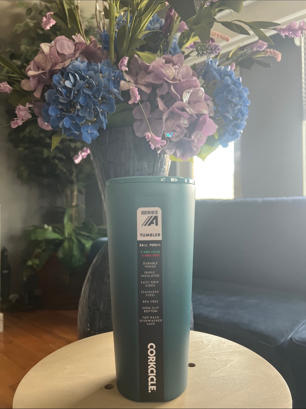 🩵NWT Corkcicle Series A Tumbler 24oz Twilight Teal Slate Blue - Discontinued🩵